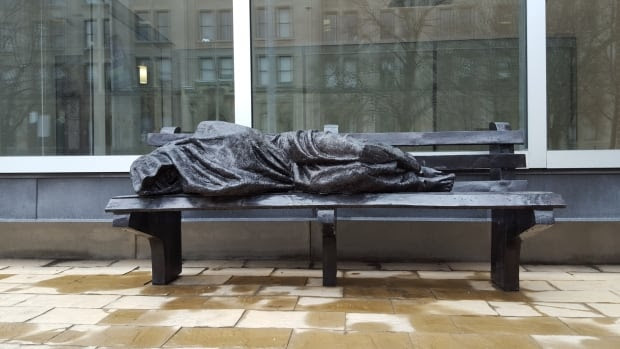Homeless Jesus sculpture