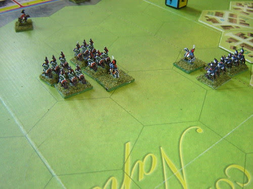 Lancers drive the hussars from the field