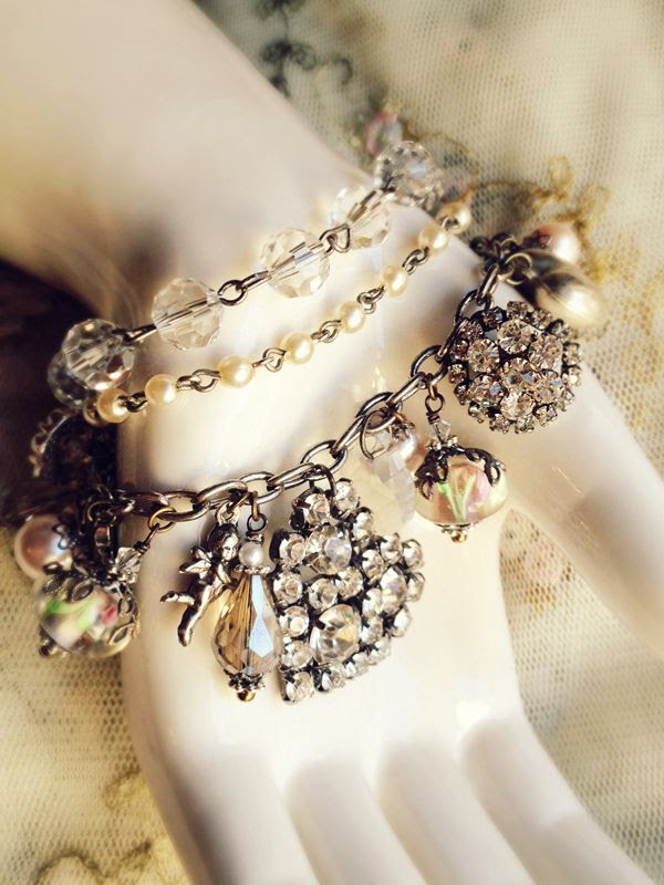 DIY...lovely three-strand bracelet...kit is 35 dollars...from A Gilded Life....I love rhinestones and this is gorgeous! DIY...lovely three-strand bracelet...kit is 35 dollars...from A Gilded Life....I love rhinestones and this is gorgeous!