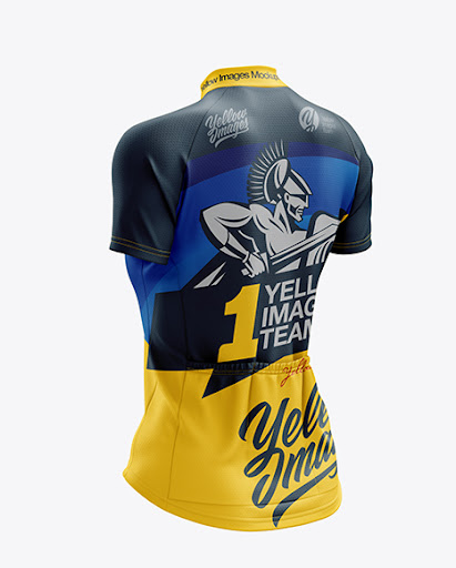 Download Womens Classic Cycling Jersey (Back Half Side View) Jersey ...