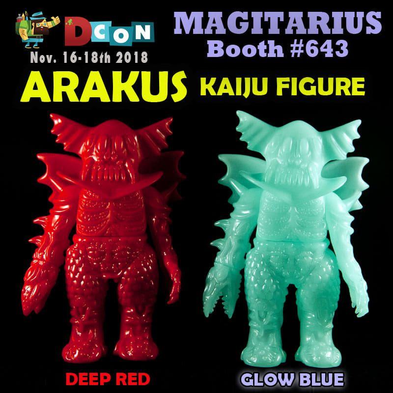 Magitarius' awesome ARAKUS vinyl figure is ready for its Dcon debut