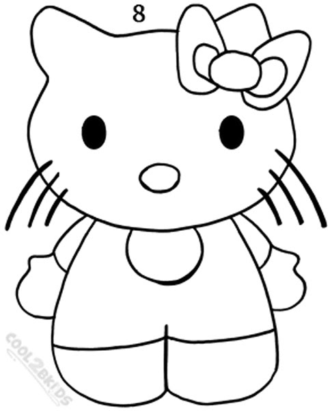 Hello Kitty Head Coloring Pages / Hello Kitty Face Coloring Pages