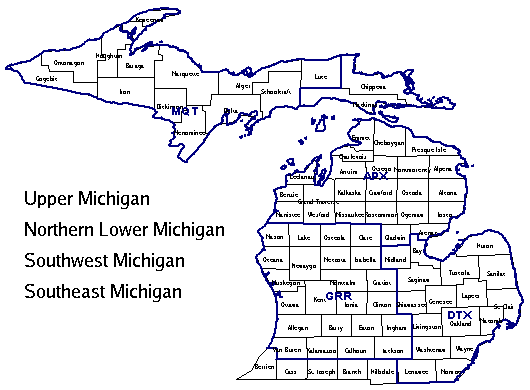 Map Of Southeast Michigan Counties