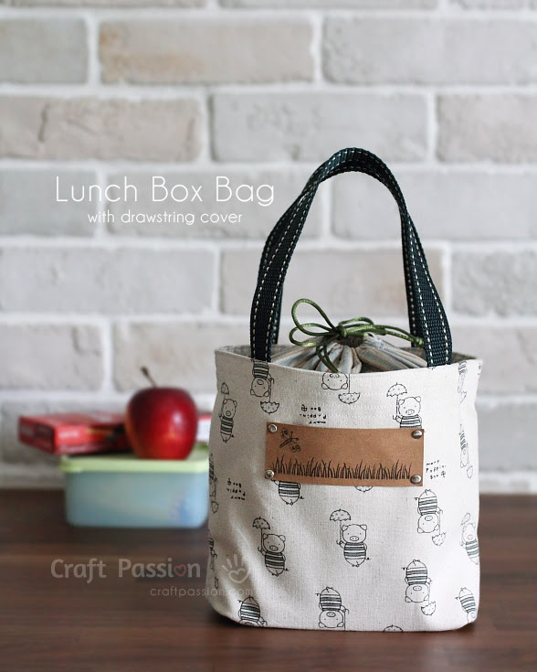 sew lunch box bag pattern