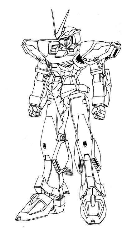 Gambar Mewarnai Robot X - GAMBAR MEWARNAI HD