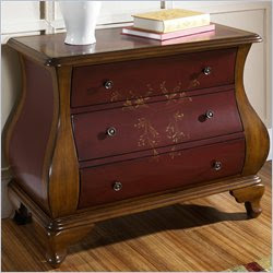 bombe chests: Discount Price - Pulaski 3 Drawer Bombe Accent Chest in
