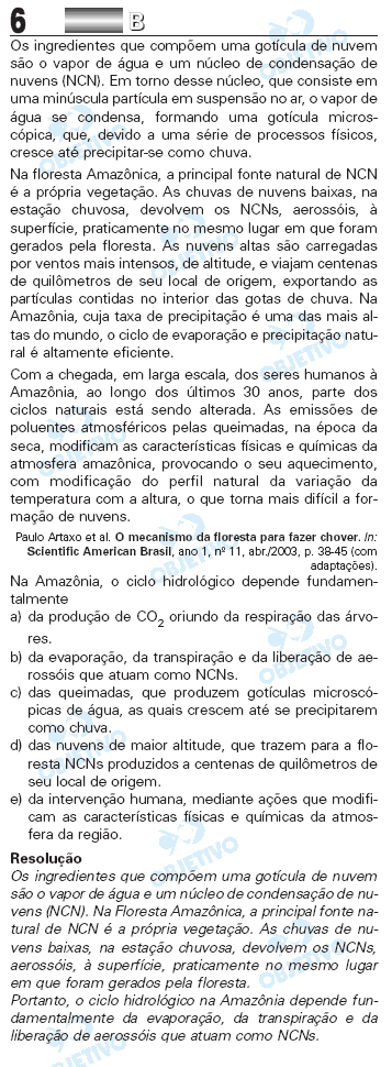 Resolução Comentada - Questão 06