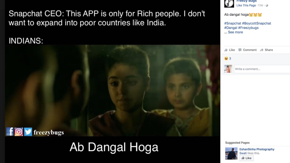 Image result for snapchat india memes