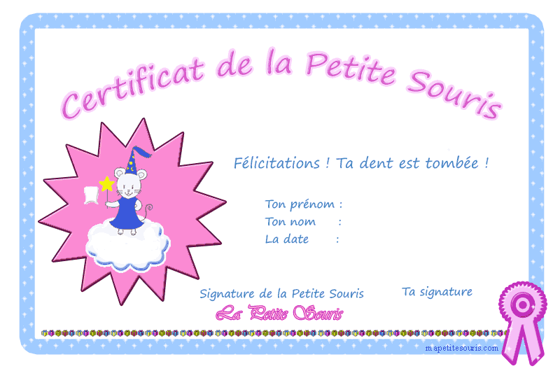 Message De La Petite Souris Des Dents  Collection de Messages