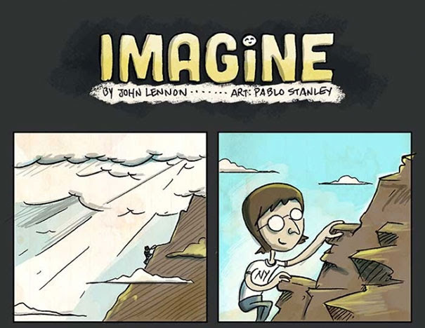 Το «Imagine» του John Lennon σε μορφή κόμικ (1)