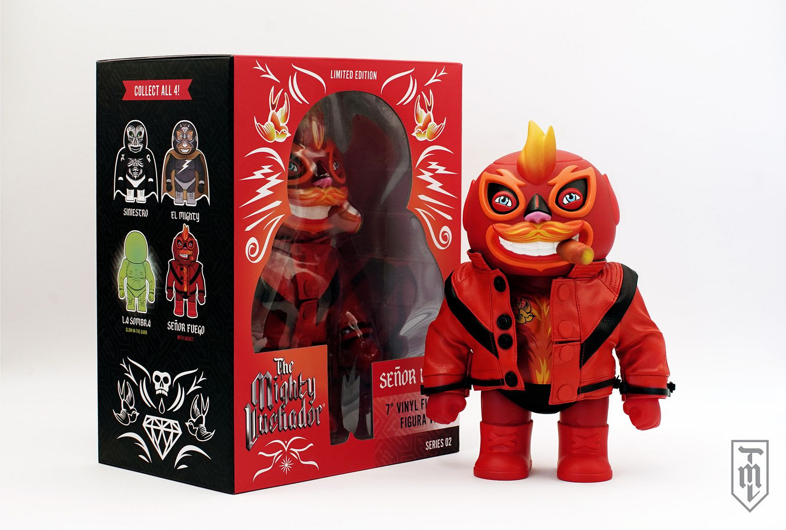 Señor Fuego The Mighty Luchador Vinyl Figure Designer vinyl Señor Fuego The Mighty Luchador Vinyl Figure Designer vinyl