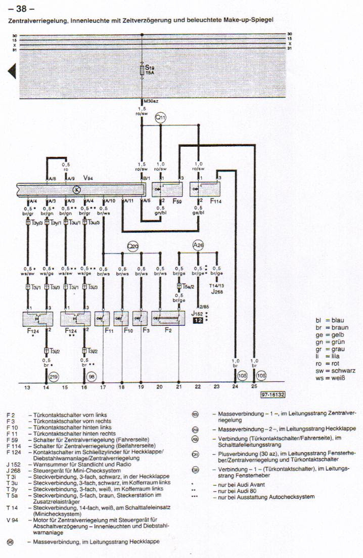 Schaltplan Audi 80 B4 Download