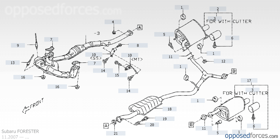 Subaru Forester Exhaust System Diagram - Ekerekizul