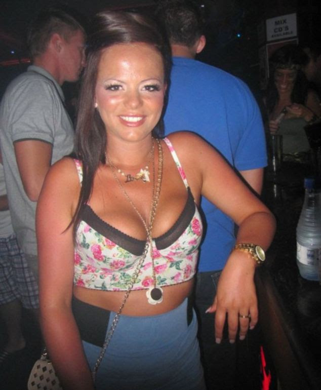 Before Islam: This picture of Heather taken earlier this year on the party island of Ibiza, which she now ways shows everything that is wrong about Western beauty