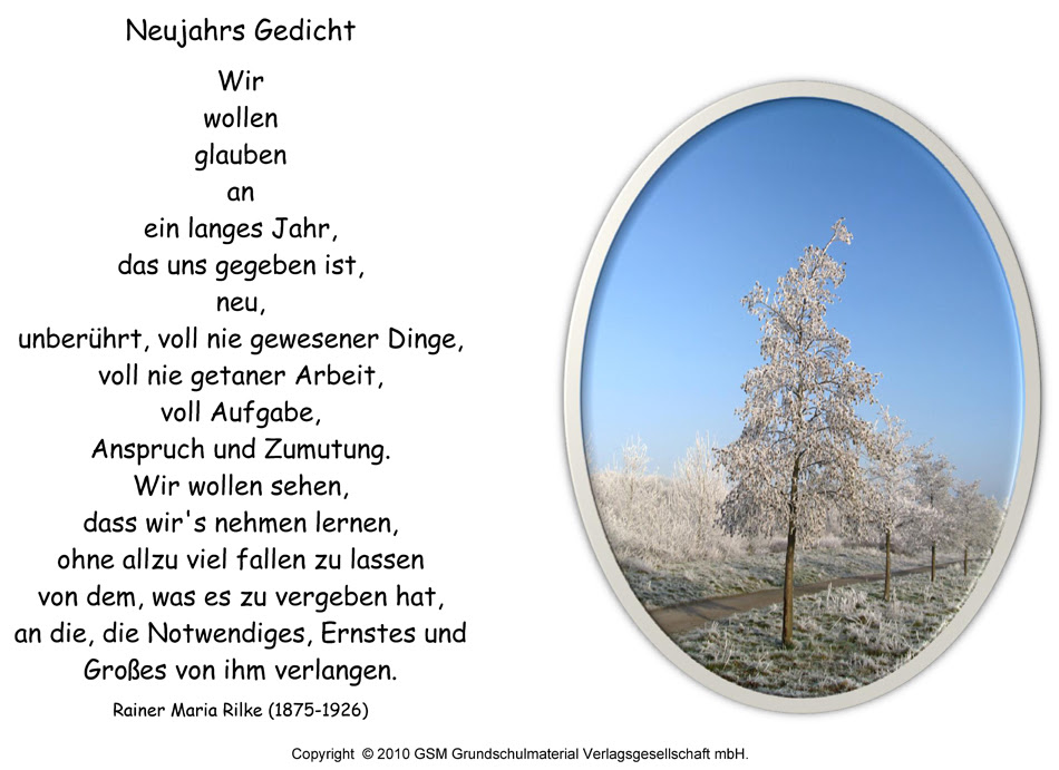 Gedichte Geburtstag Rainer Maria Rilke