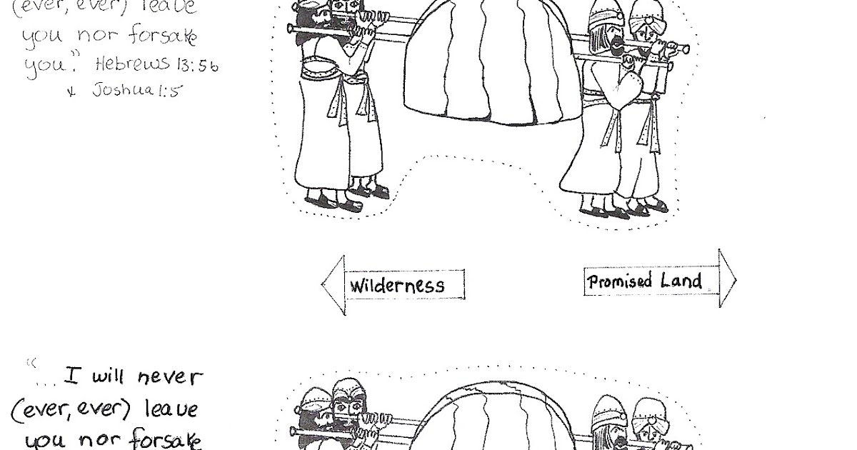 780 Unicorn Israelites Cross The Jordan River Coloring Page with Printable