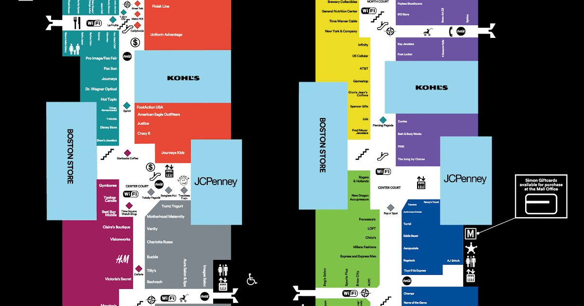 Southridge Mall Map Gadgets 2018