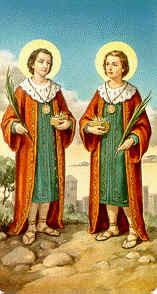 Cosme y Damián, Santos