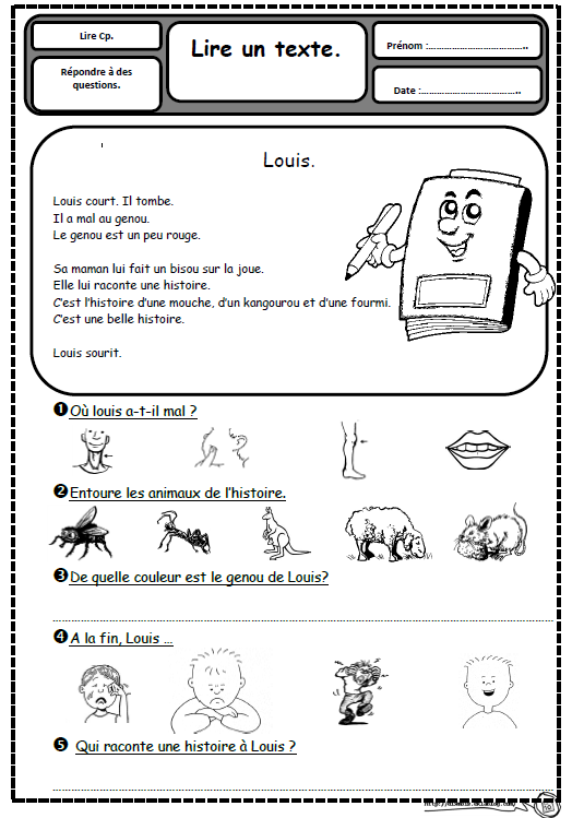 Pour Enseigner La Lecture Et L Ecriture Au Ce1 Exercice Compréhension De Texte Ce1 A Imprimer