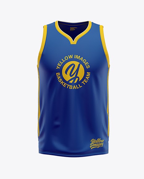 Men’s Basketball Jersey Mockup - Front View - Mockup PSD Template Free