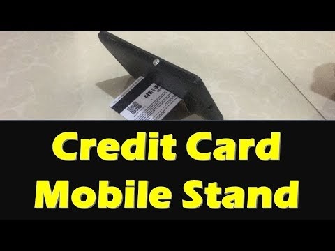 New Credit Card Trick As Mobile Stand