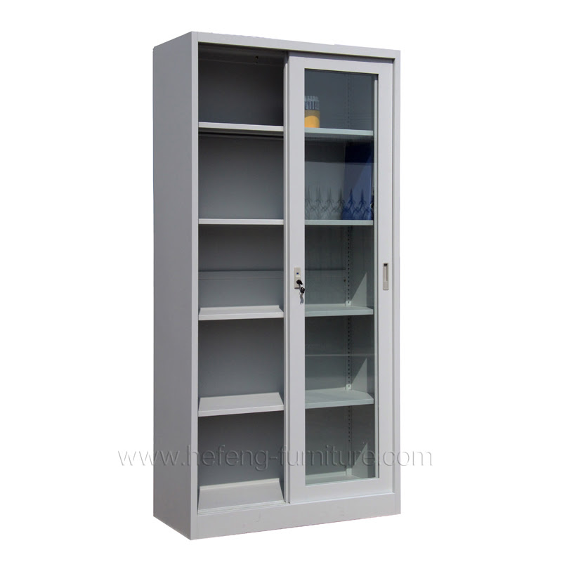Lemari Arsip Besi Pintu Geser Kaca Hefeng Furniture Lemari Arsip Besi Pintu Geser Kaca Hefeng Furniture