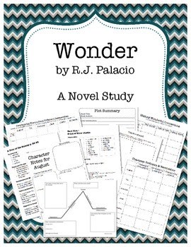Wonder by  R.J. Palacio Novel Study Unit