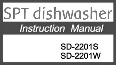 Spt Countertop Dishwasher Sd 2201w Manual