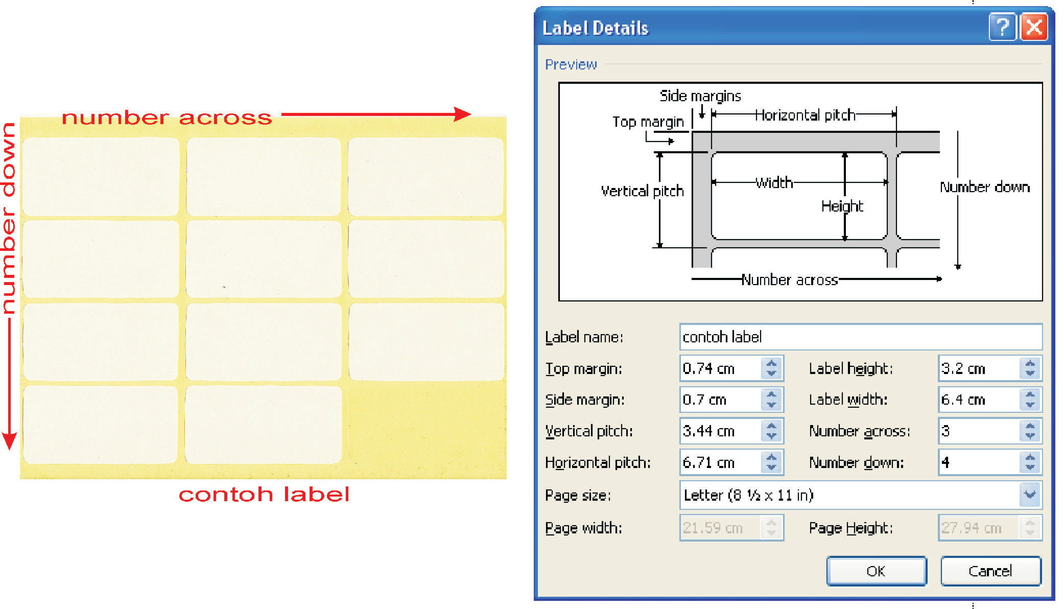  Ukuran  Kertas  Label Undangan  103