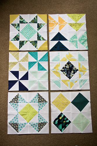 Half-Square Triangle Block of the Month June Quilt Block Tutorial - In Color Order