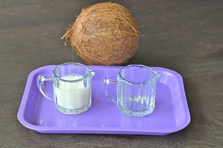 Pouring Coconut Milk