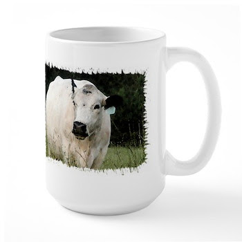 British White Cattle Herd - Large Mug