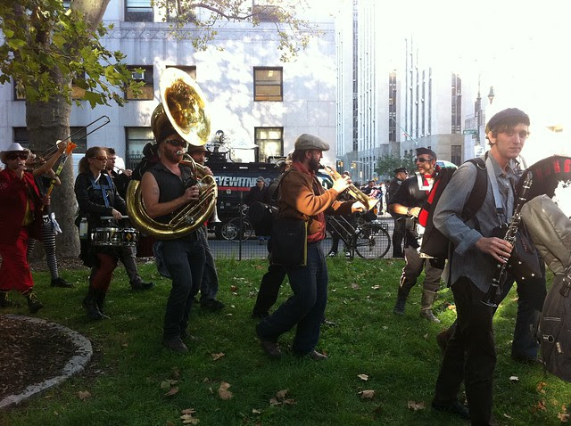 Community & Labor Rally & March, Occupy Wall Street