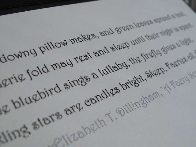 heat embossed text on paris bleedproof paper adfd pixie card mel stampz