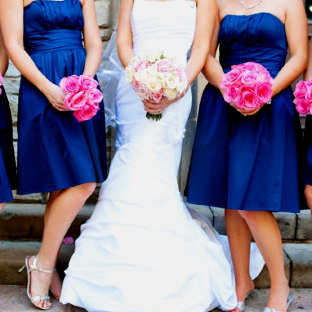 Royal Blue And Pink Wedding - Wedding