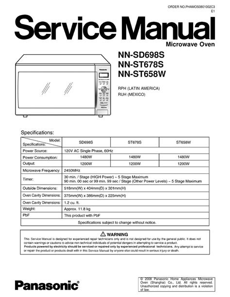 igenix microwave user manual