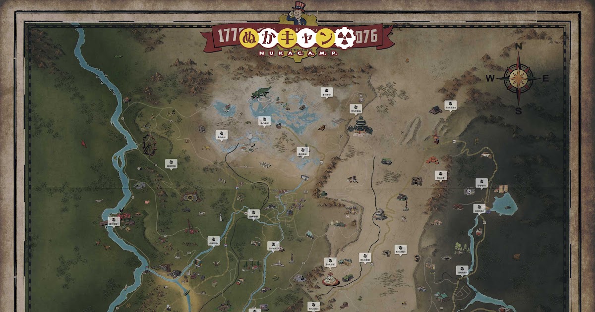 fallout76 宝 の 地図