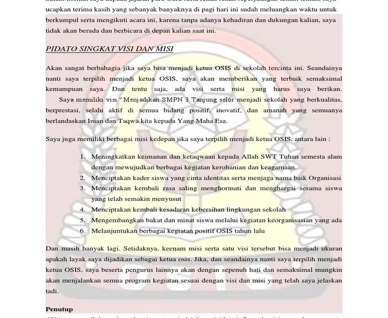 Contoh Teks Pidato Pemilihan Ketua Kelas Terbaik Kumpulan Referensi Teks Pidato