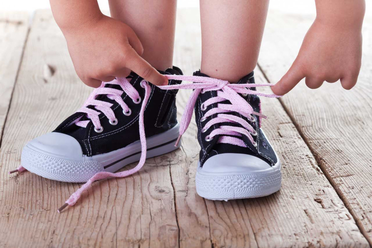 Schuhe Binden Arten
