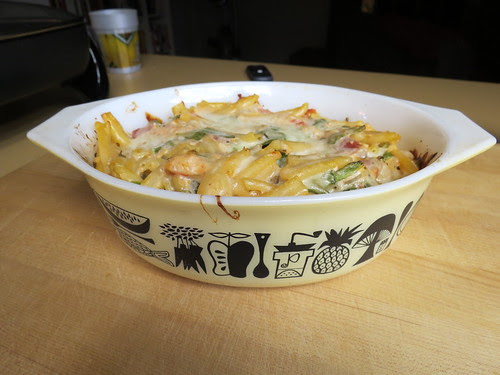 Spinach and Chicken Pasta Bake