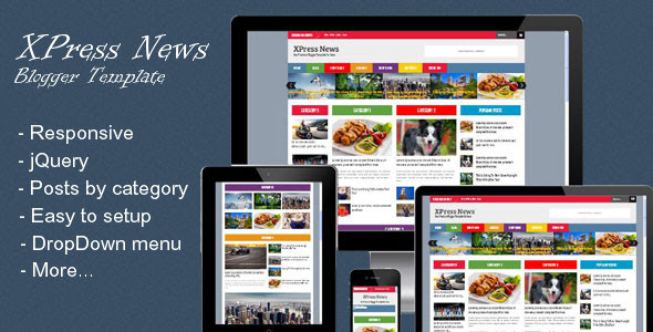 XPress News - Themeforest Responsive Blogger Magazine
