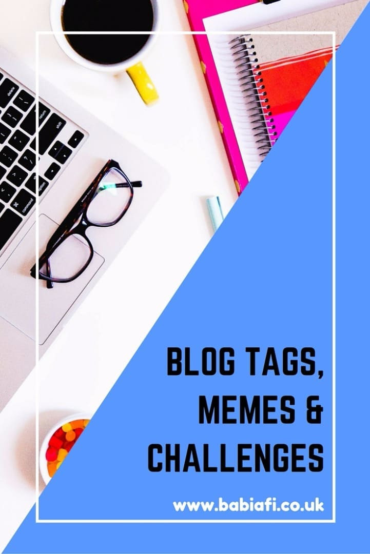 blog tags, memes and challenges