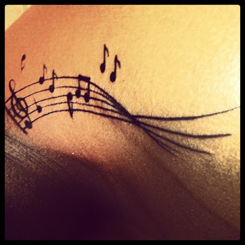 Tattoo Ideas .. for the future: Music Notes