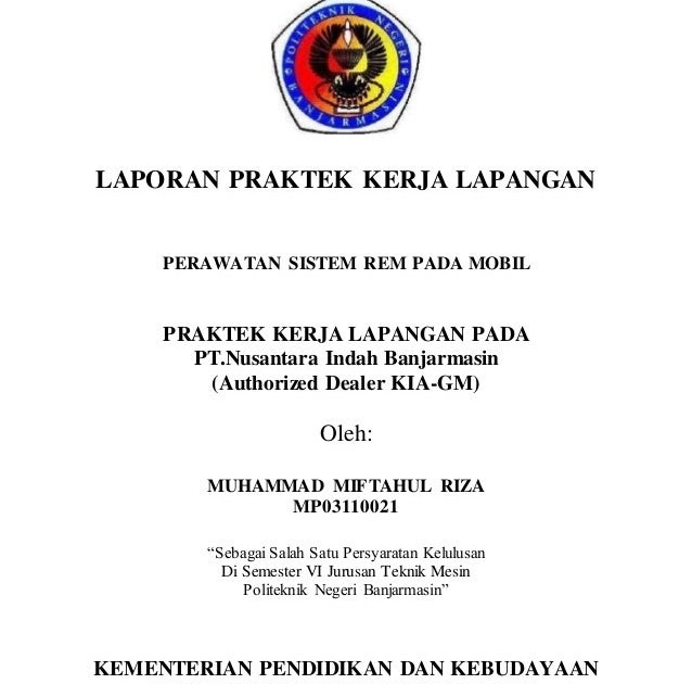 Contoh Laporan Pkl Smk Pemasaran