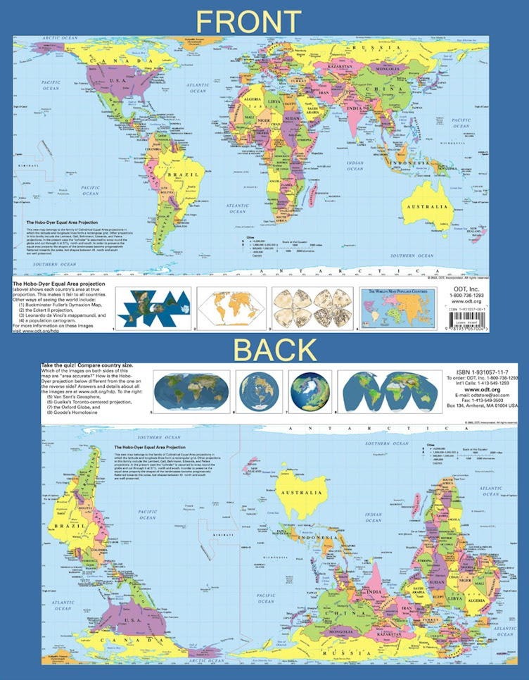 Maps: World Map Compass Rose