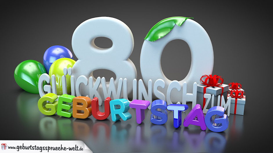 Geburtstagsspruche Zum 80