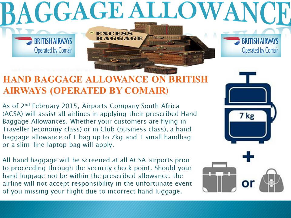British Airways Baggage Allowance - change comin
