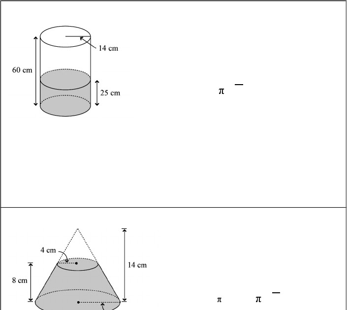 Formula Isipadu Silinder - pametno