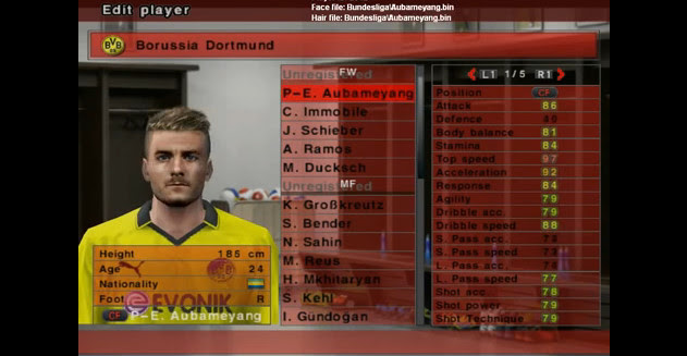 أوبشن فايل PES6 Option File أوبشن فايل PES6 Option File
