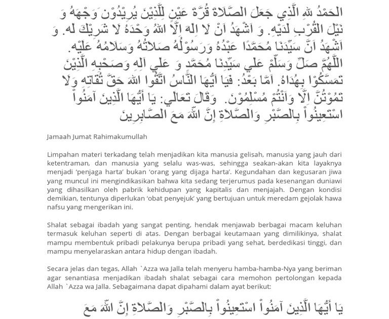 Khutbah Idul Fitri Bahasa Sunda Doc Sumber Belajar